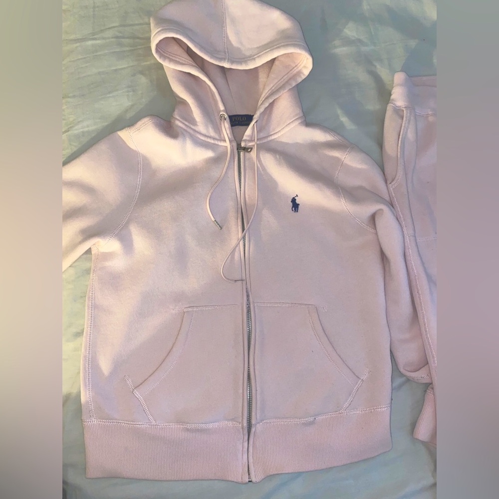 Pink polo sweatsuit